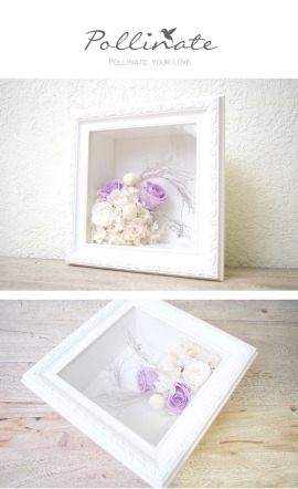 定制永生花相框礼盒 玫瑰保鲜花框 欧式 加厚立体相框画框 植物框