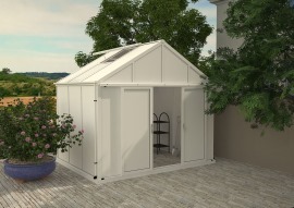 绿森大型温室 阳光房 移动花房 铝材房 户外暖房 铝板组合屋