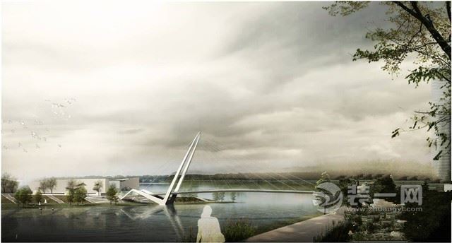长沙三馆一厅跨浏阳河人行景观桥入围方案装修